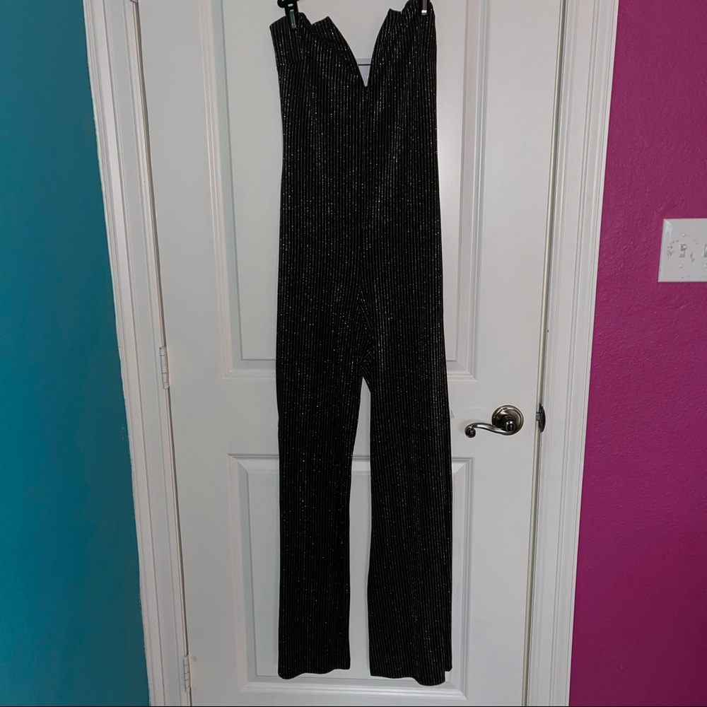Black and Gold Jumpsuit